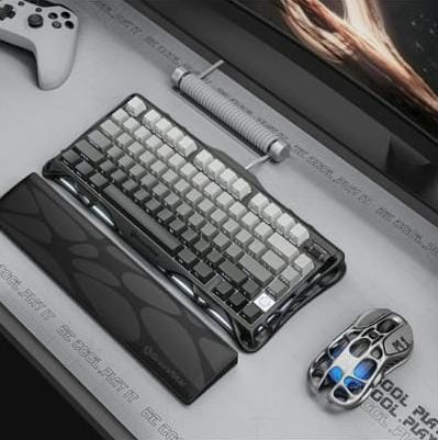 GravaStar Mercury K1 RGB Mechanical Keyboard Hot Swappable Gaming Keyboard Linear Switches RGB Wireless Gaming Keyboard